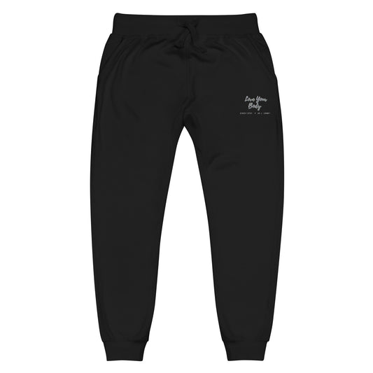 Love Your Body Every Step of the Journey Unisex fleece sweatpants