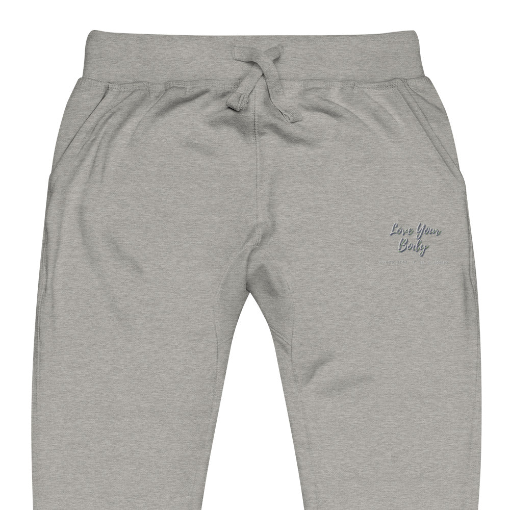 Love Your Body Every Step of the Journey Unisex fleece sweatpants