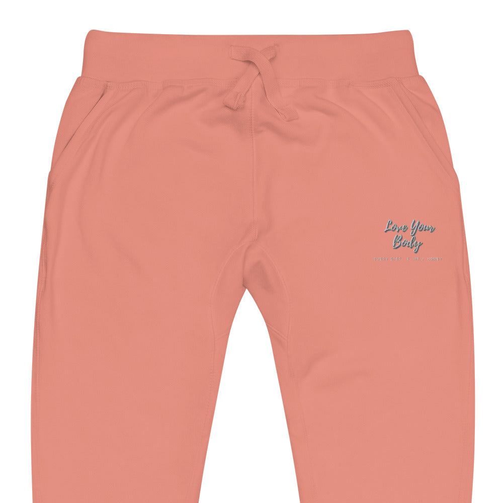 Love Your Body Every Step of the Journey Unisex fleece sweatpants