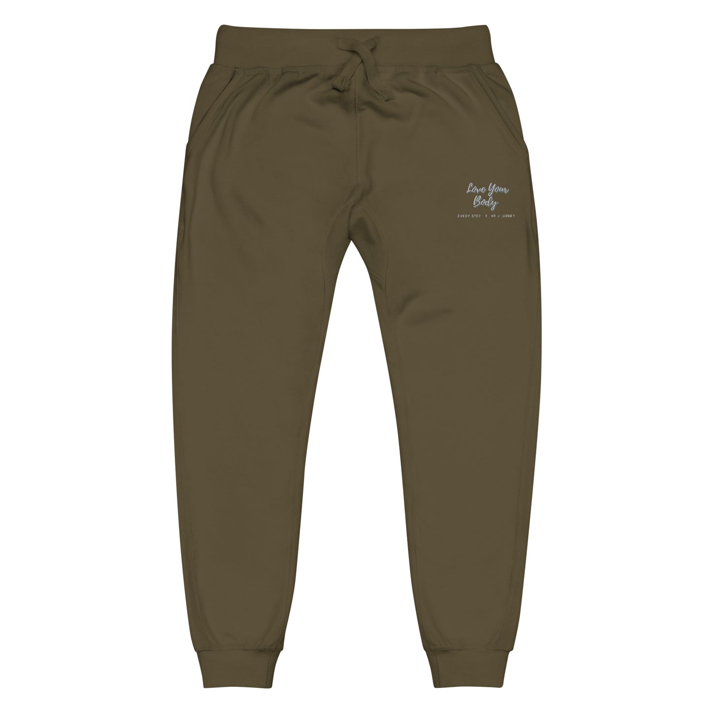 Love Your Body Every Step of the Journey Unisex fleece sweatpants
