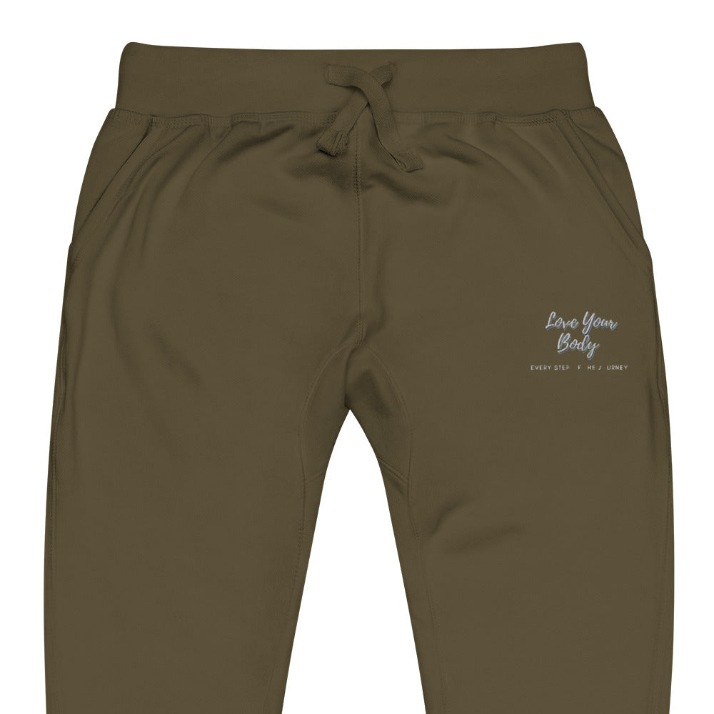 Love Your Body Every Step of the Journey Unisex fleece sweatpants