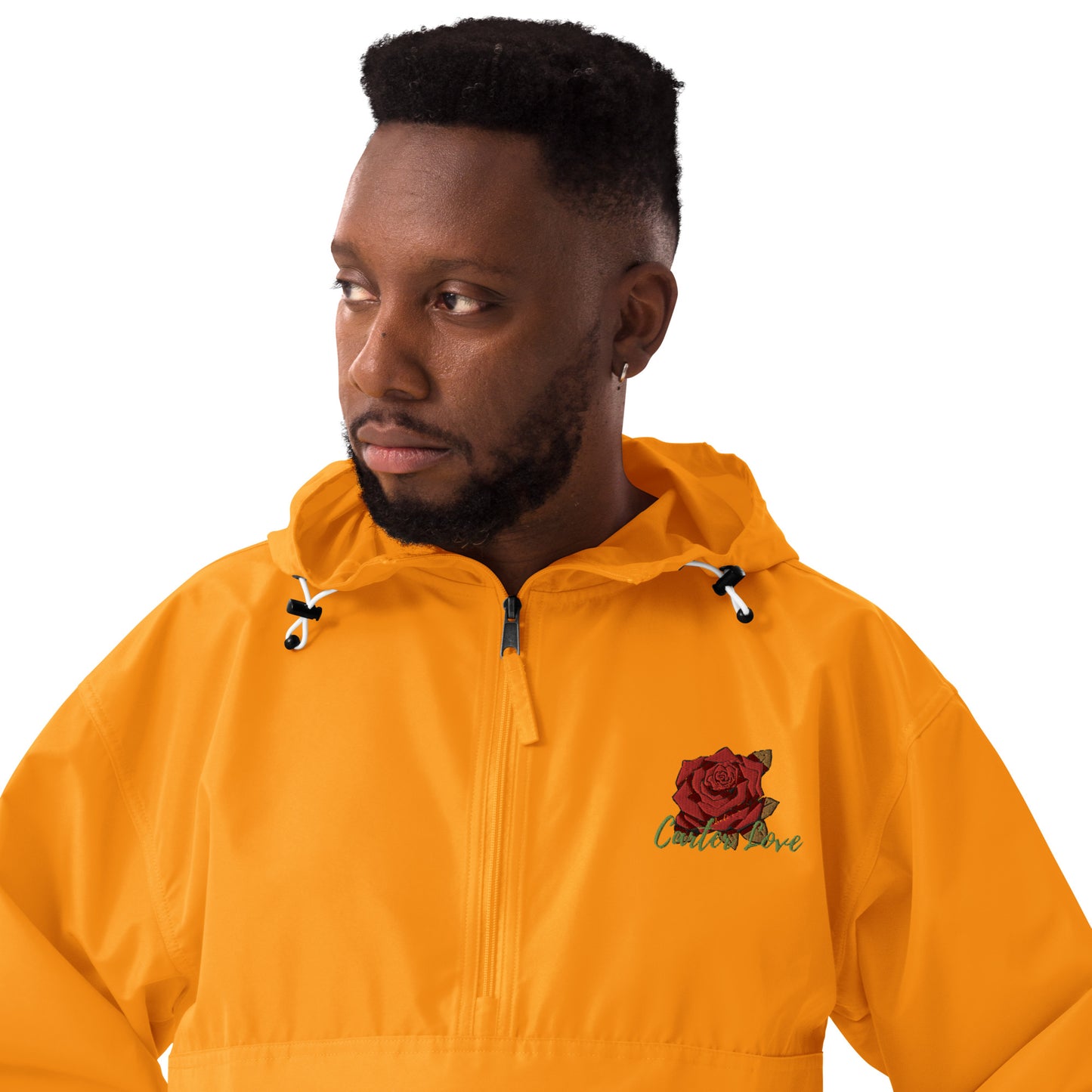 Carter Rose Embroidered Champion Packable Jacket