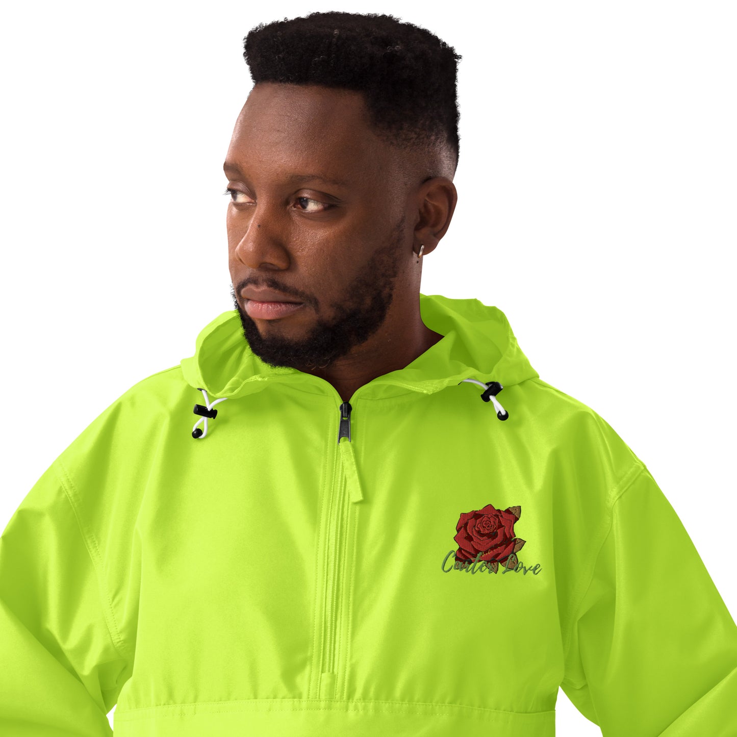 Carter Rose Embroidered Champion Packable Jacket