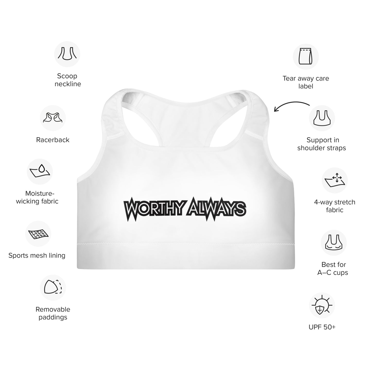 Worthy Always Padded Sports Bra