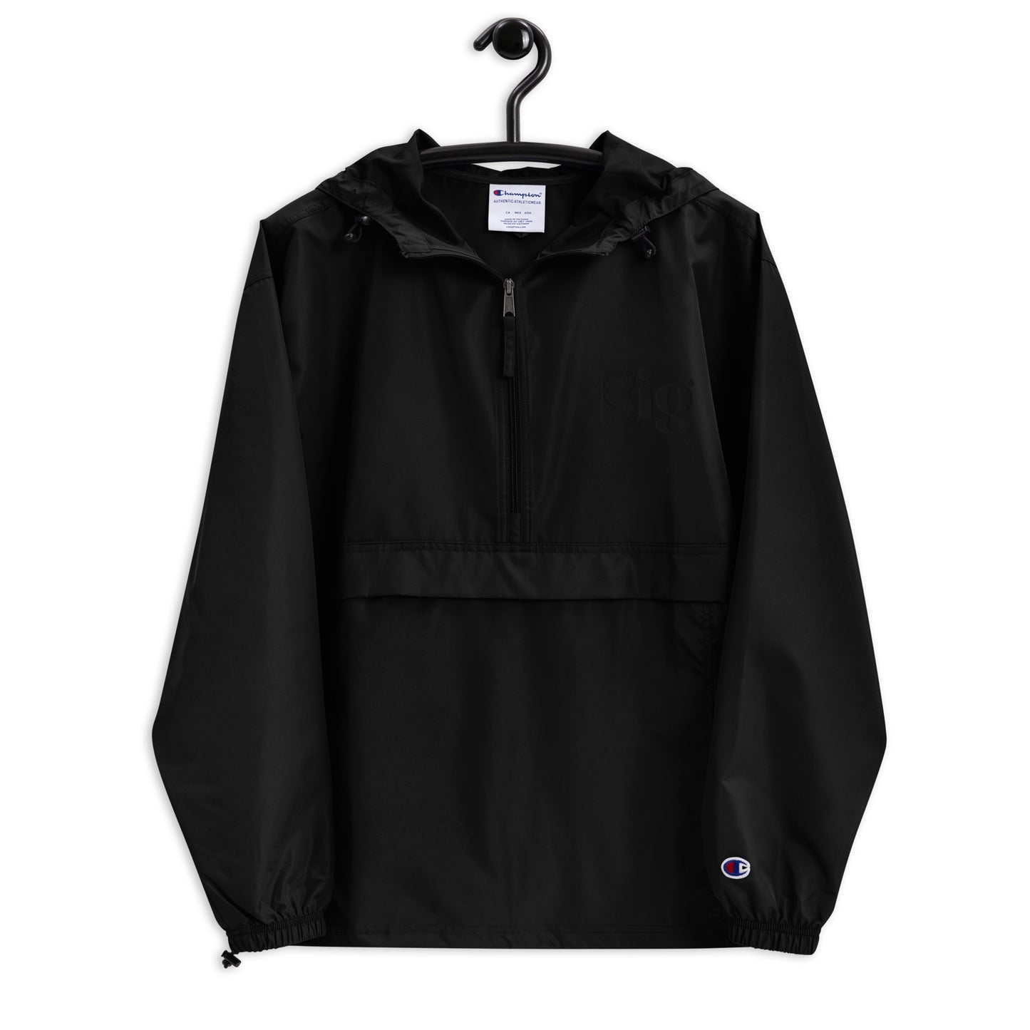 BIG Embroidered Champion Packable Jacket