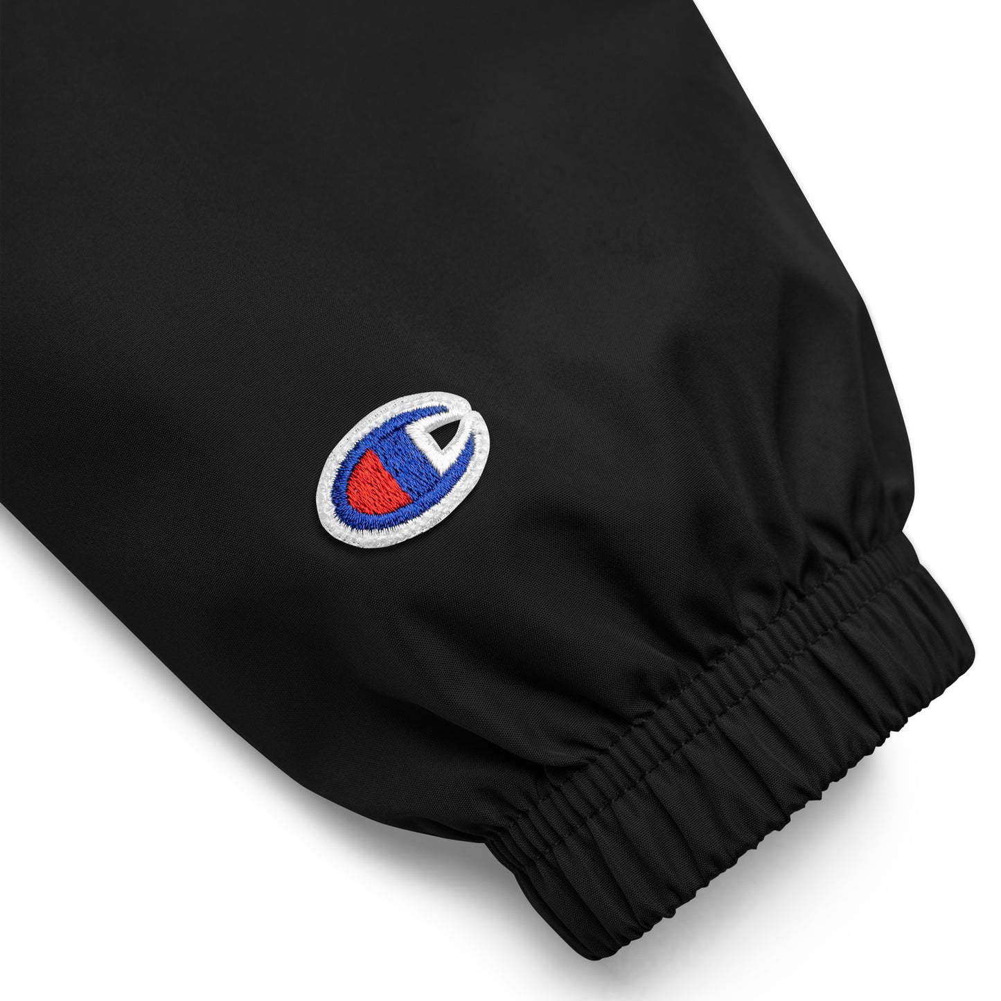 Square Bear Embroidered Champion Packable Jacket