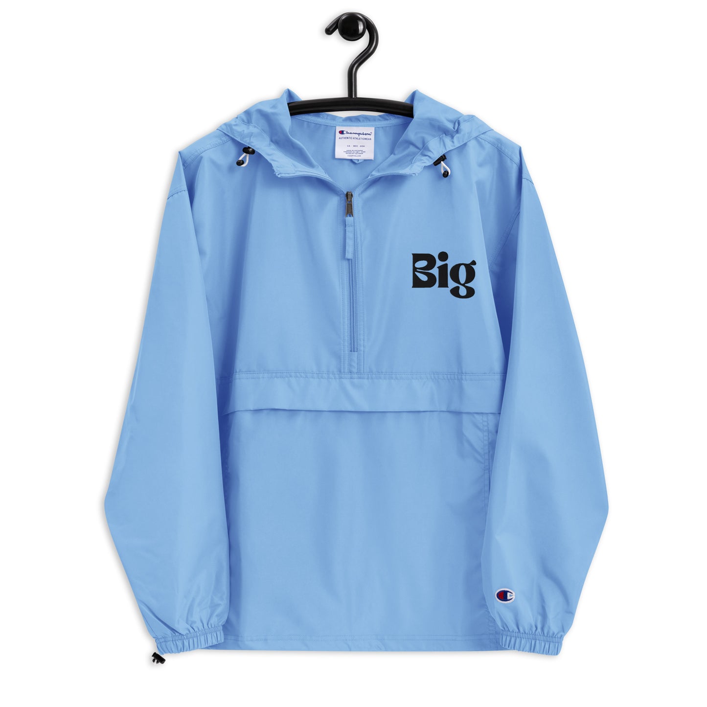 BIG Embroidered Champion Packable Jacket