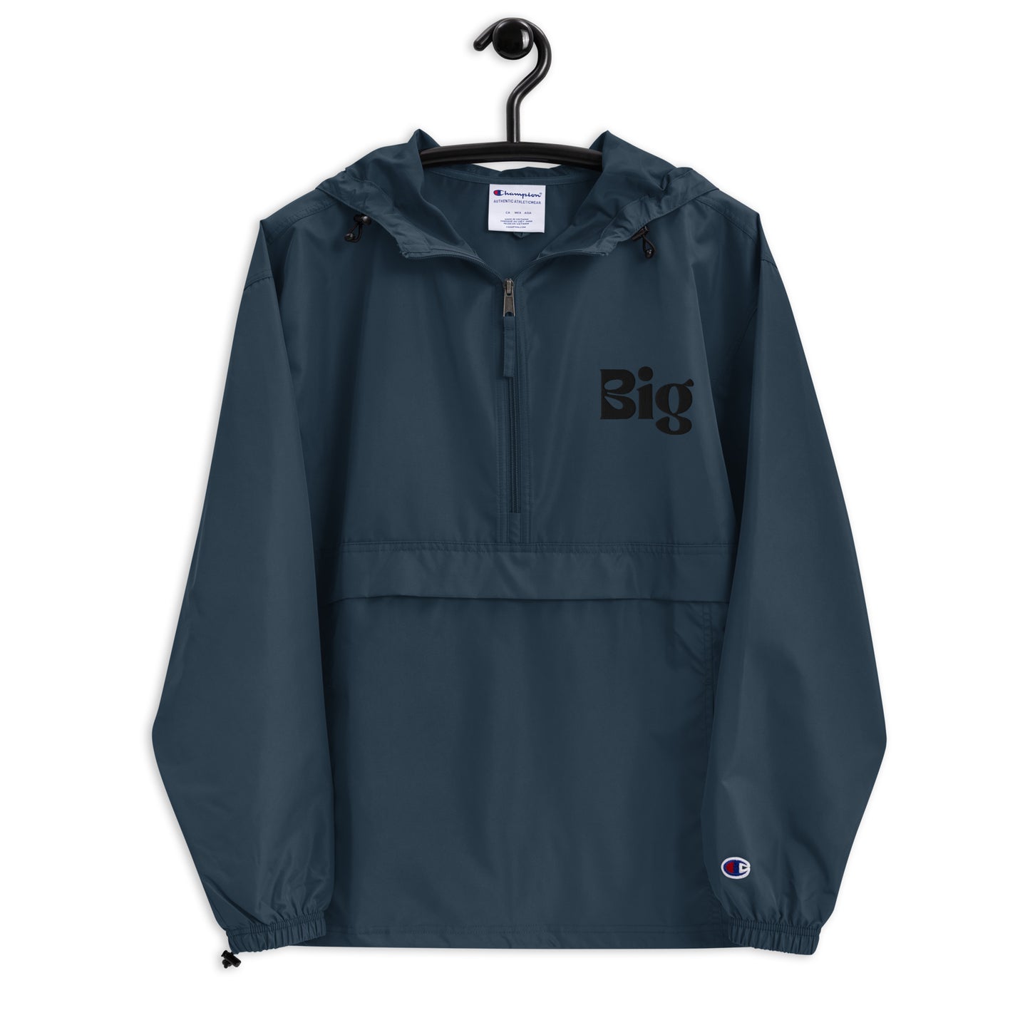 BIG Embroidered Champion Packable Jacket