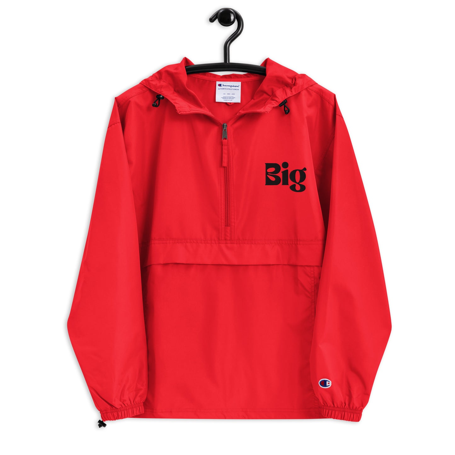 BIG Embroidered Champion Packable Jacket