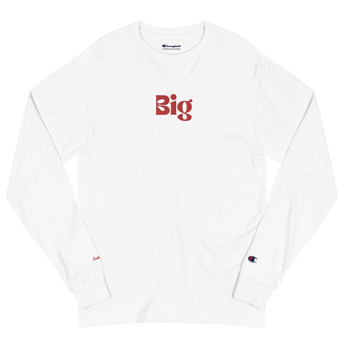 Big Unisex Champion Long Sleeve Shirt