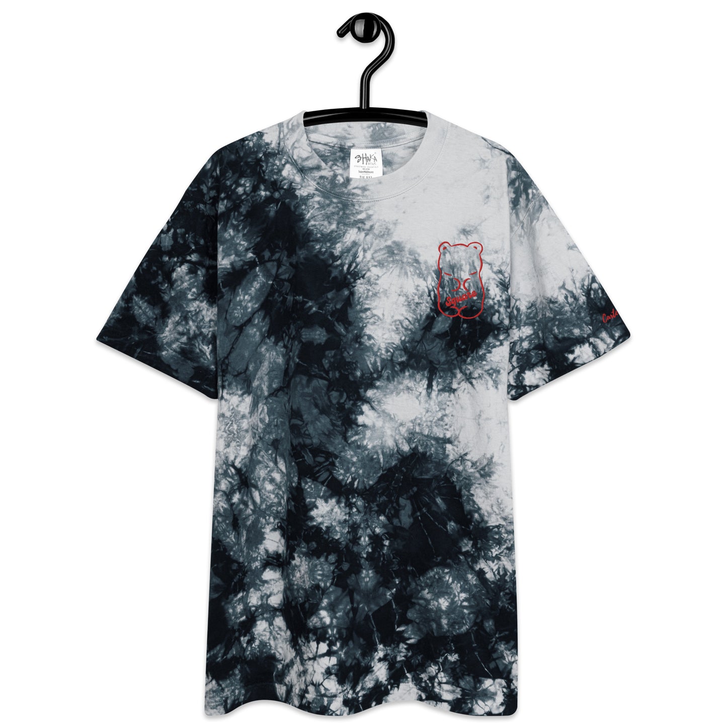 Square Brear Oversized tie-dye t-shirt