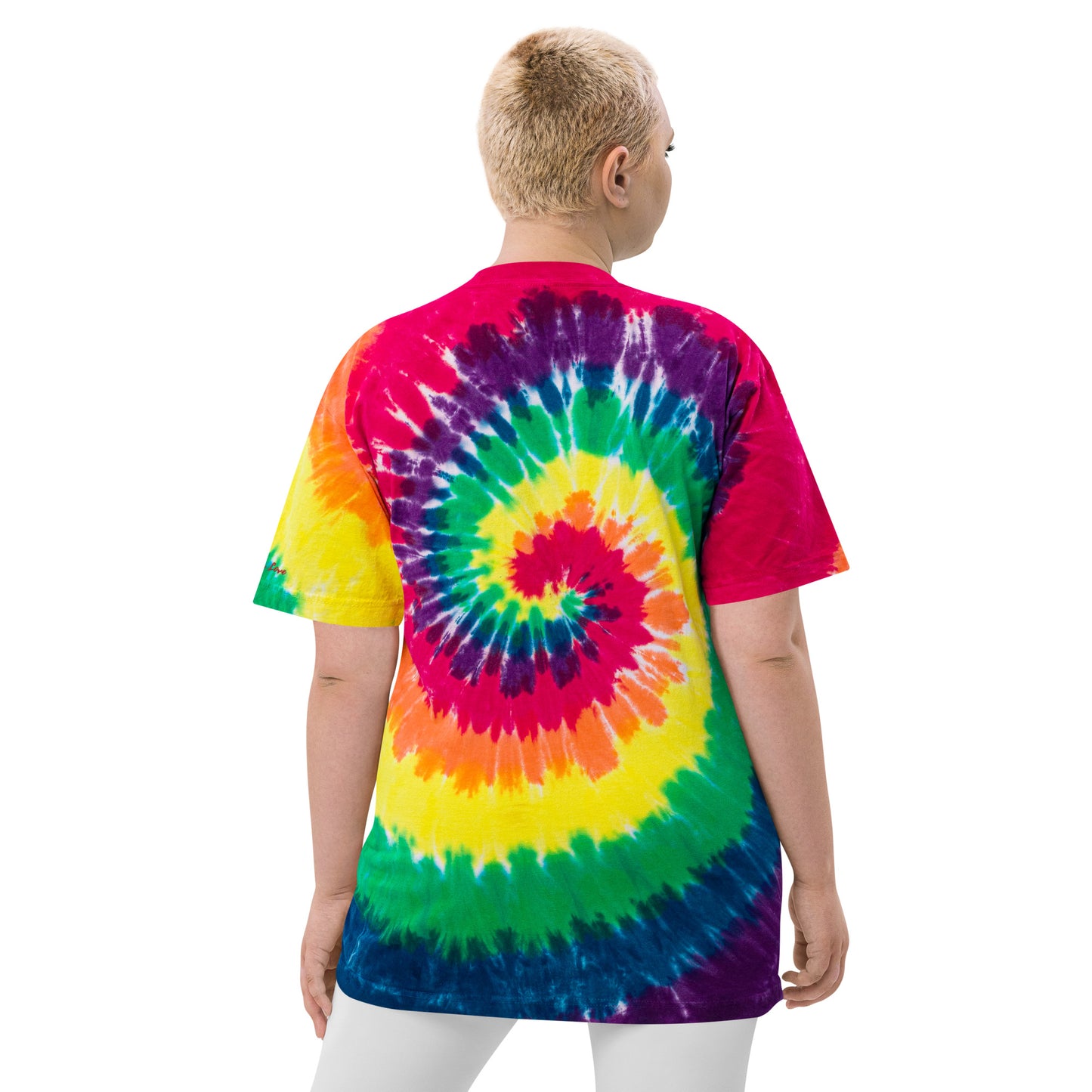 Square Brear Oversized tie-dye t-shirt