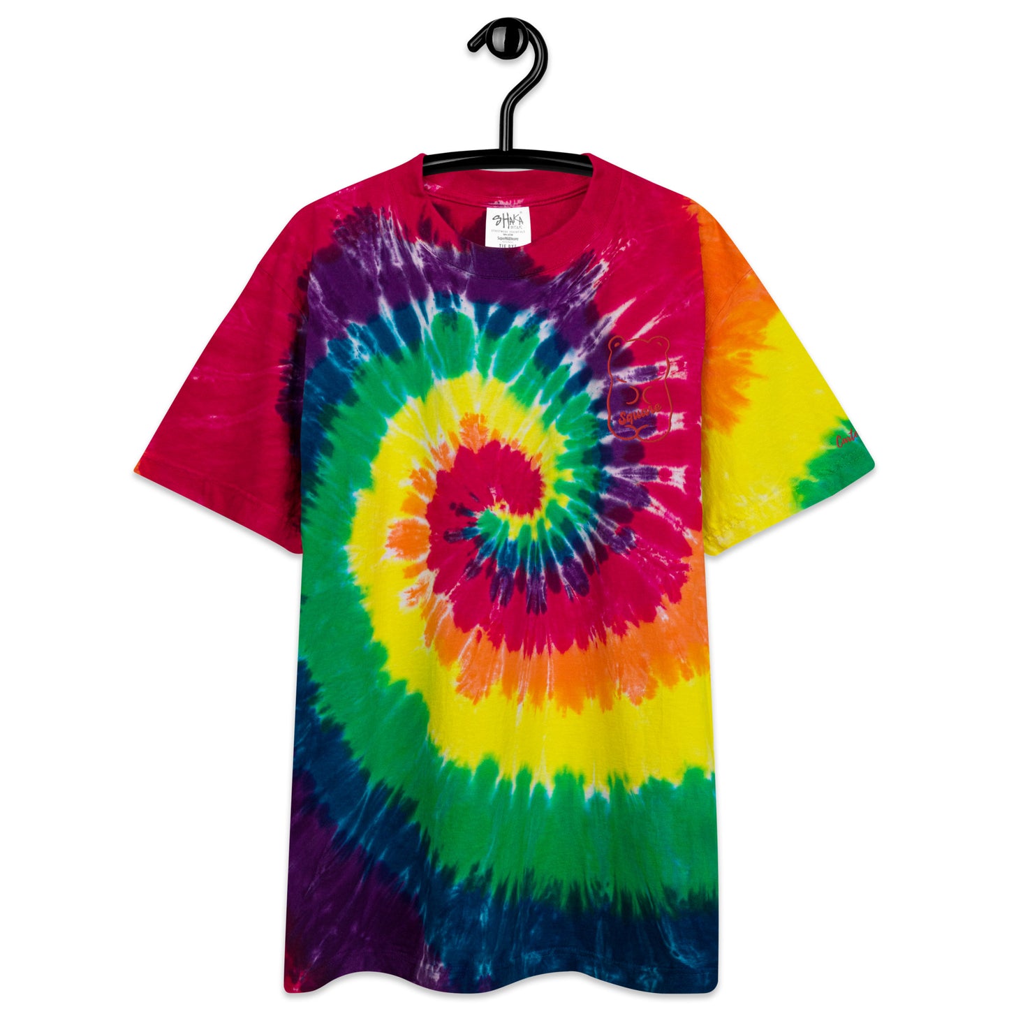 Square Brear Oversized tie-dye t-shirt