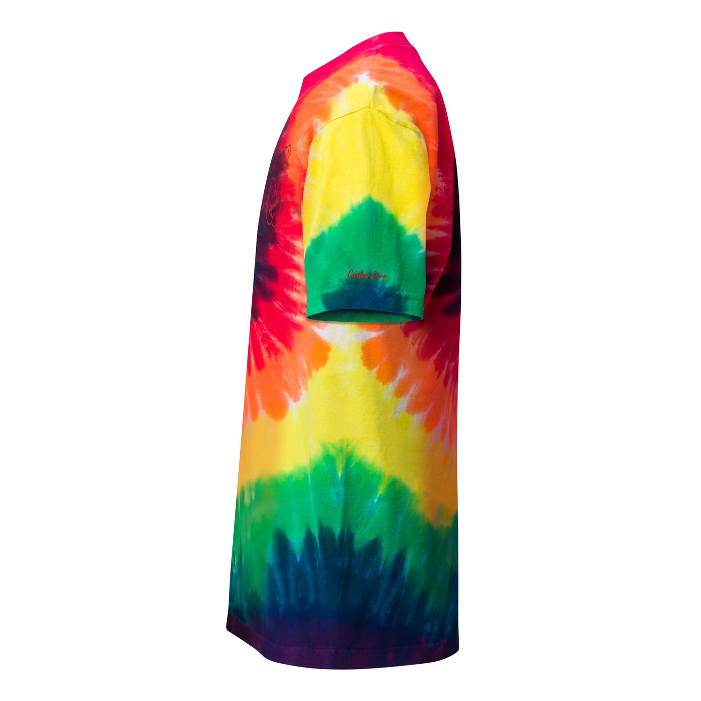 Square Brear Oversized tie-dye t-shirt