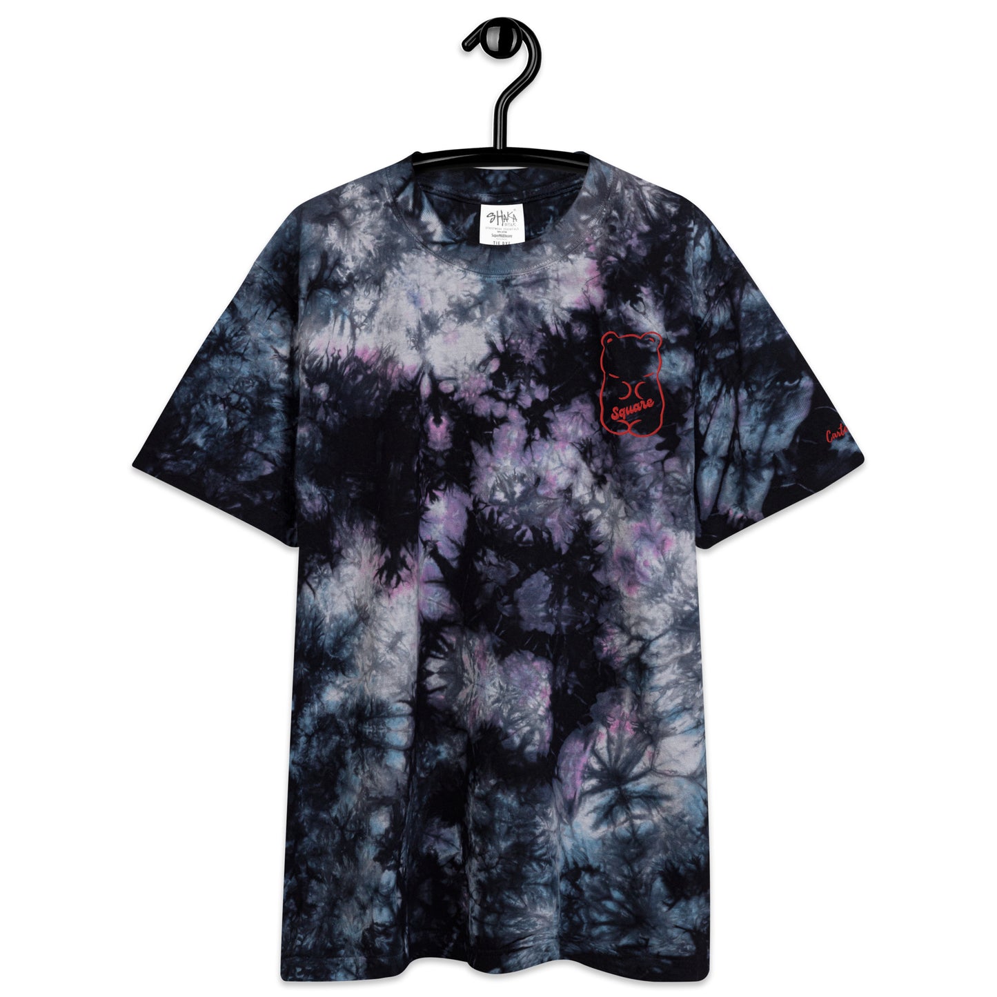 Square Brear Oversized tie-dye t-shirt