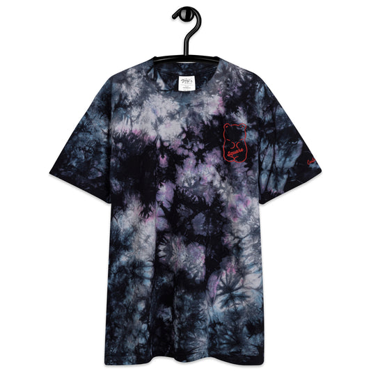 Square Brear Oversized tie-dye t-shirt