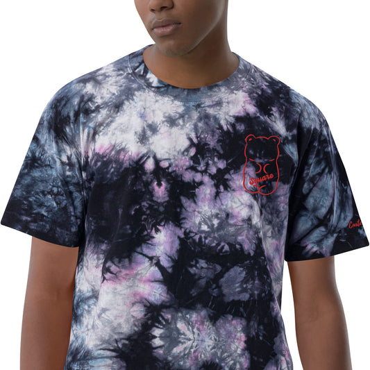 Square Brear Oversized tie-dye t-shirt