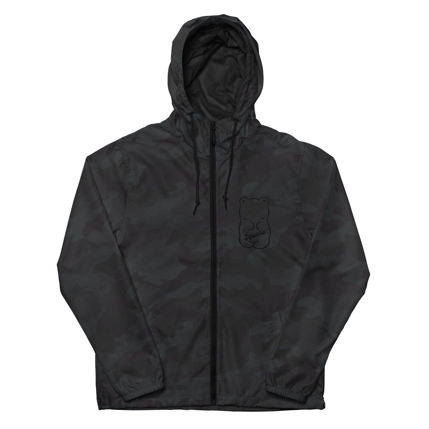 Square Bear lightweight zip up windbreaker