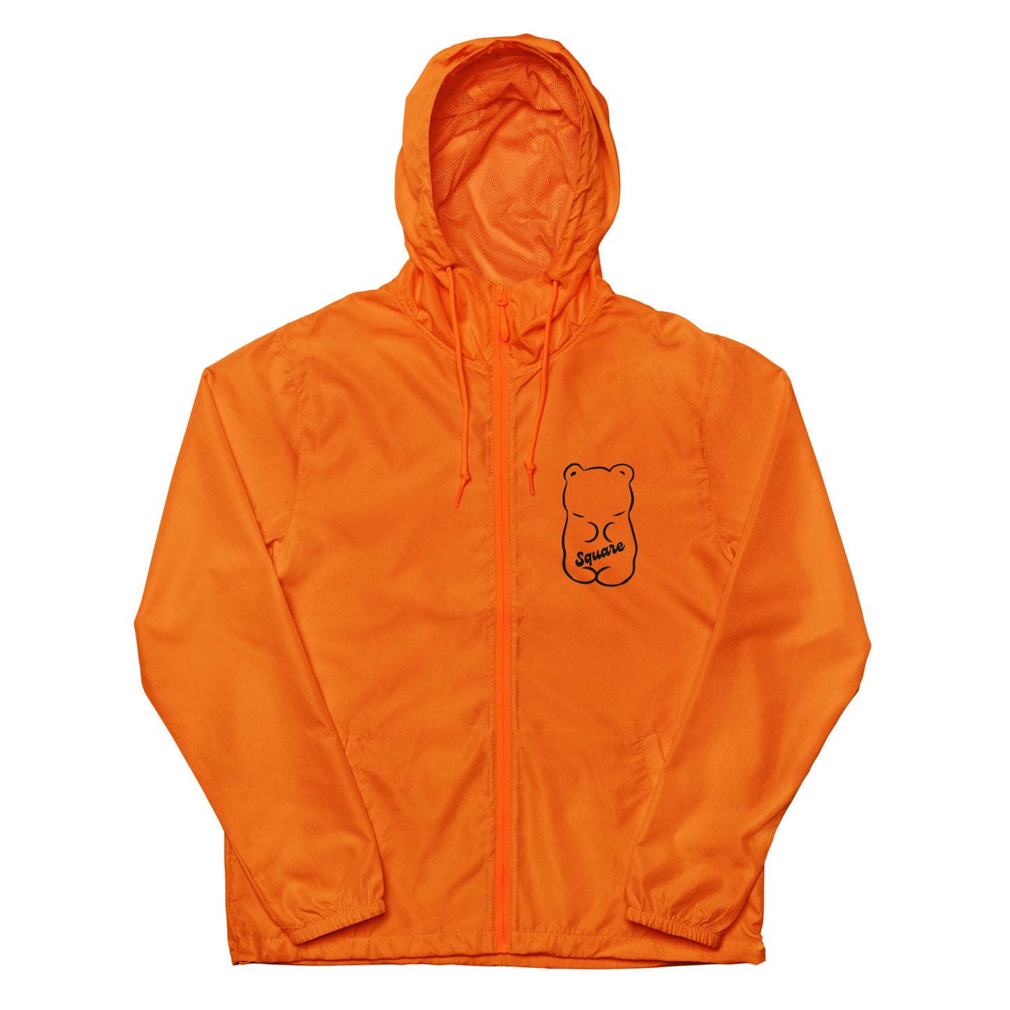 Square Bear lightweight zip up windbreaker