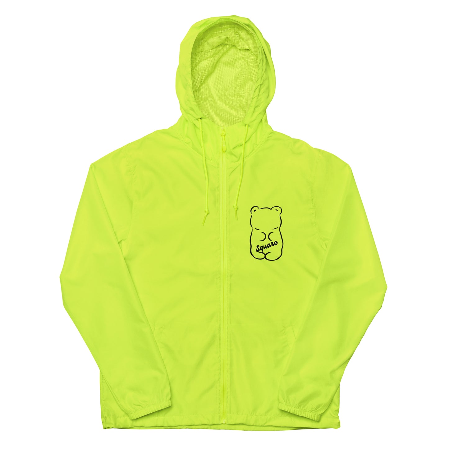 Square Bear lightweight zip up windbreaker