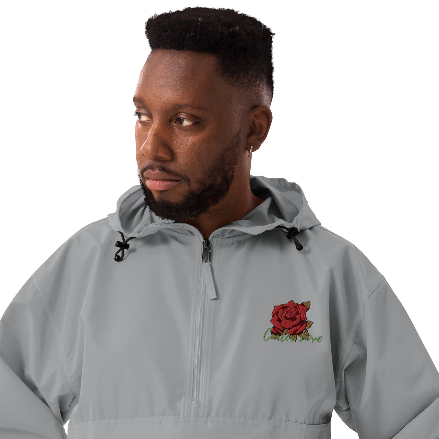 Carter Rose Embroidered Champion Packable Jacket