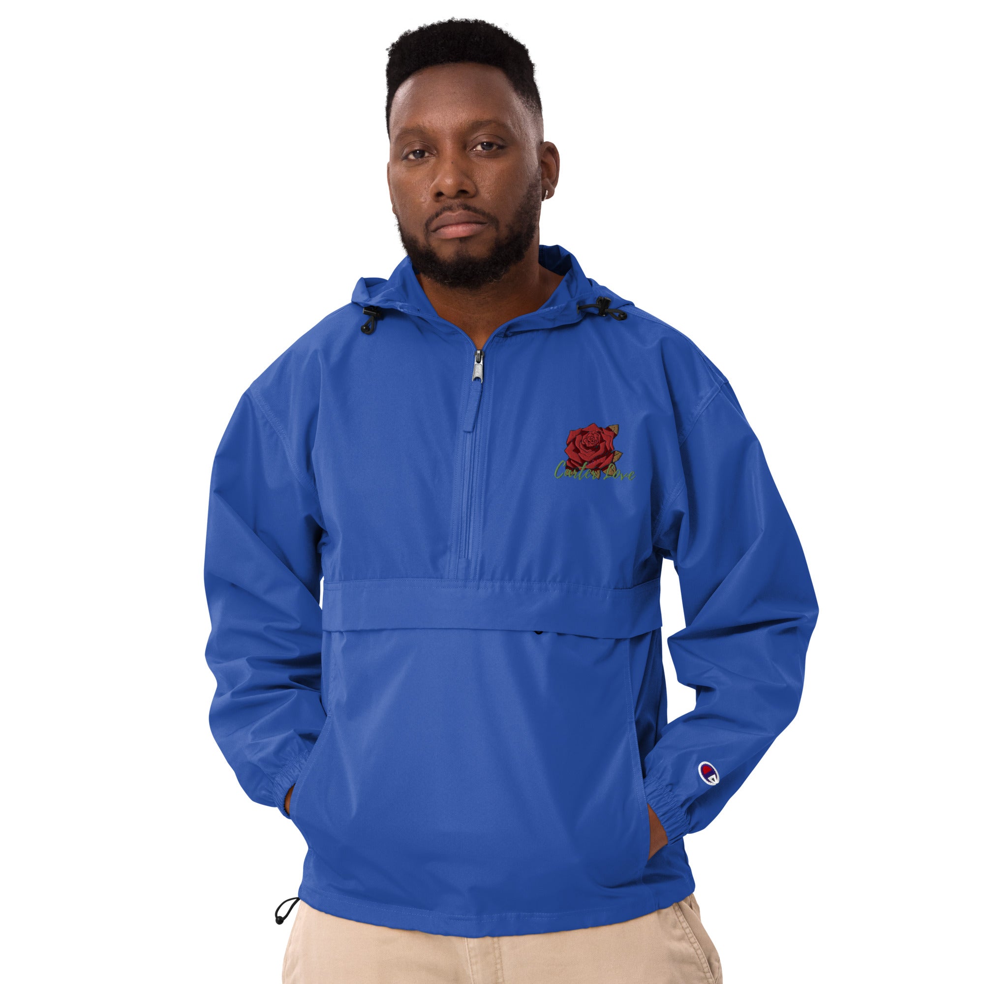 Carter Rose Embroidered Champion Packable Jacket carterlovellc