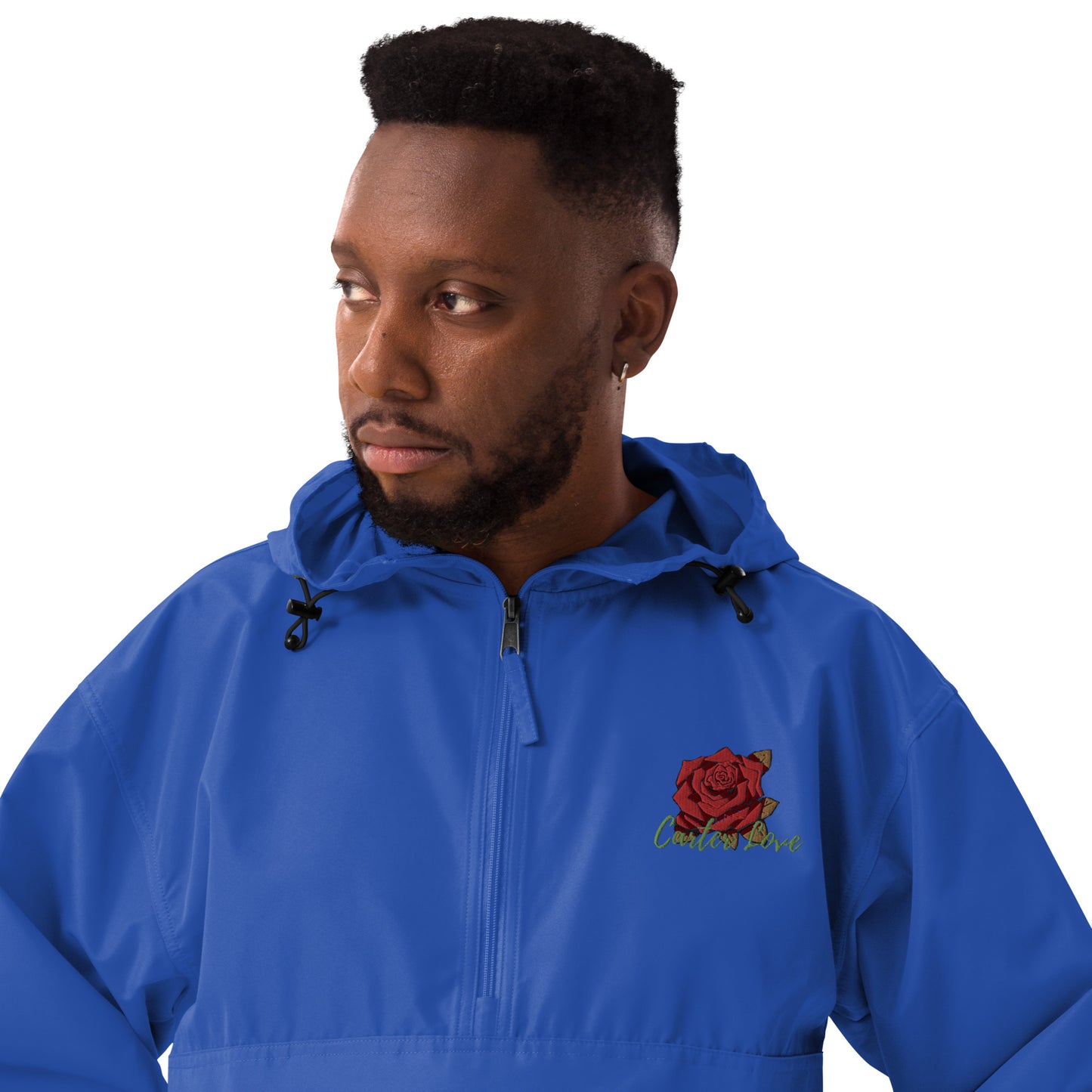 Carter Rose Embroidered Champion Packable Jacket