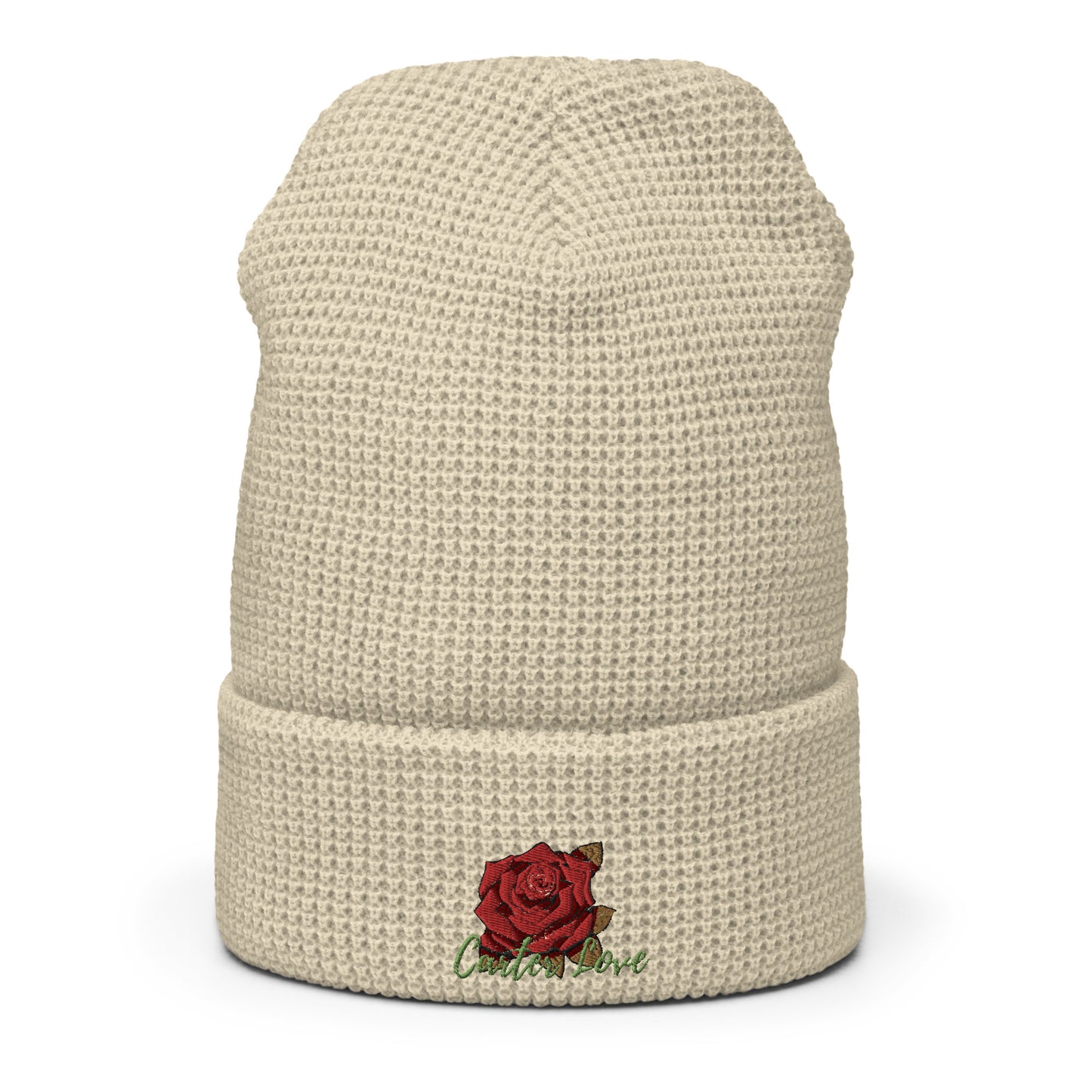 Carter Rose Waffle beanie