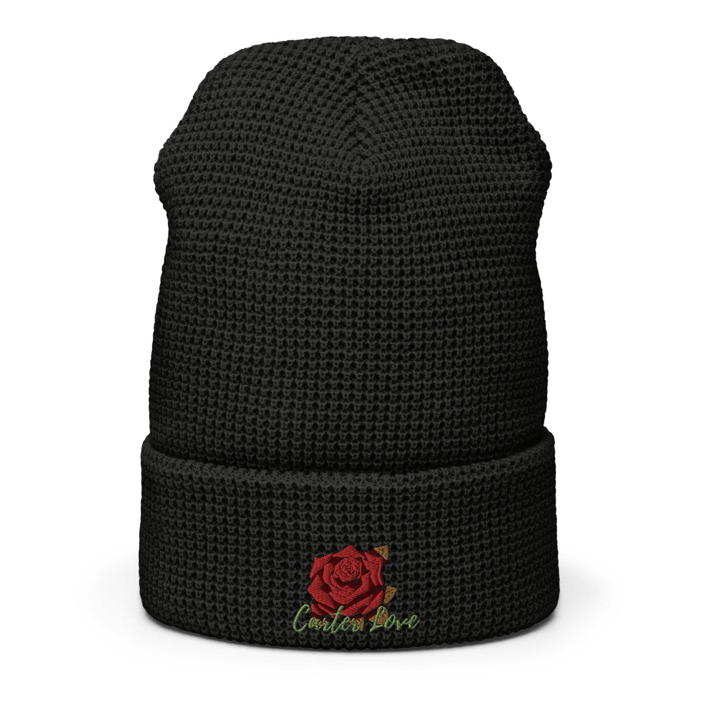 Carter Rose Waffle beanie