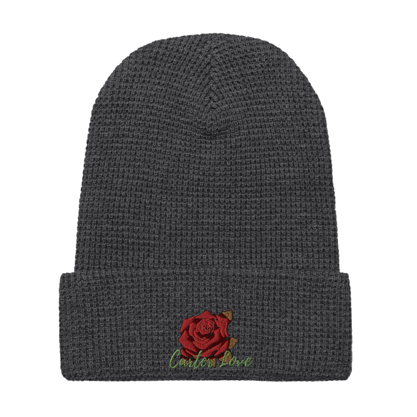 Carter Rose Waffle beanie