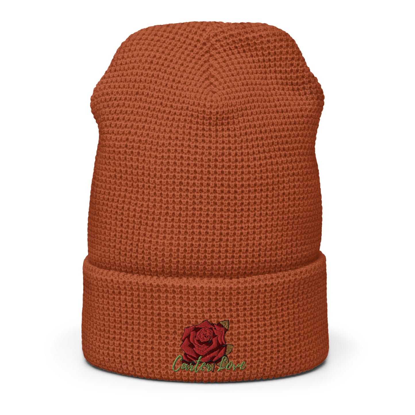 Carter Rose Waffle beanie